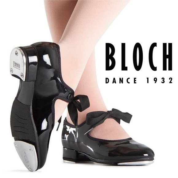 Bloch Shoes Bloch Childrens Annie Tyette Black Patent Tap Shoes